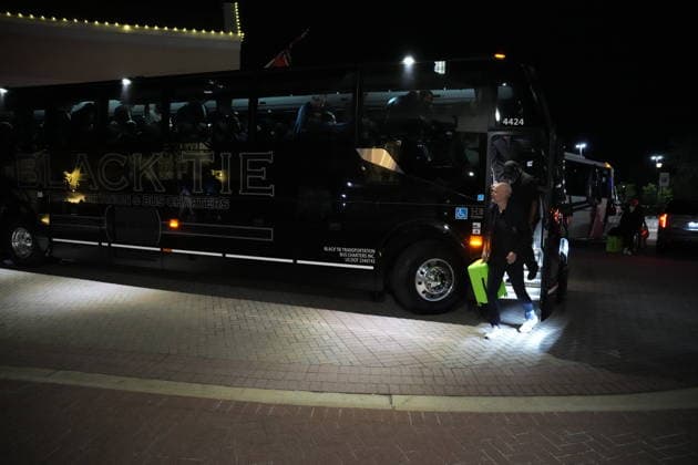 Football World Cup 2026 Greensboro , USA 20260602 Norways mens national football team arrives at the hotel in Greensboro Photo Fredrik Varfjell NTB Greensboro USA EDITORIAL USE ONLY RESTRICTED USE FOR BETTING COMPANIES  Copyright: xFredrikxVarfjellx xNTBx