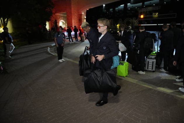 World Cup 2026 Greensboro , USA 20260602 The Norwegian men s national football team arrives at the hotel in Greensboro Photo Fredrik Varfjell NTB Greensboro United States EDITORIAL USE ONLY RESTRICTED USE FOR BETTING COMPANIES  Copyright: xFredrikxVarfjellx xNTBx