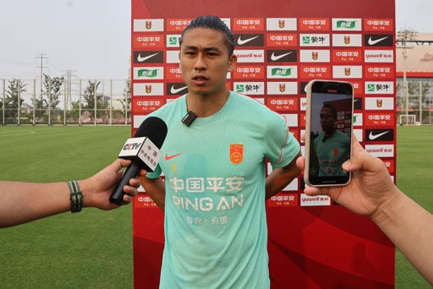 SHANGHAI, CHINA - JUNE 02: Players of Team China train during a training session on June 2, 2026 in Shanghai, China. The team is preparing for the upcoming FIFA International A match against Singapore.  Copyright: xVCGx 111645638394