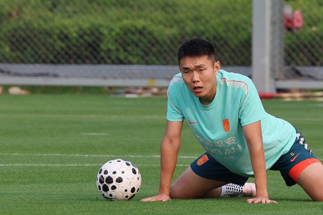 Football, China national team training