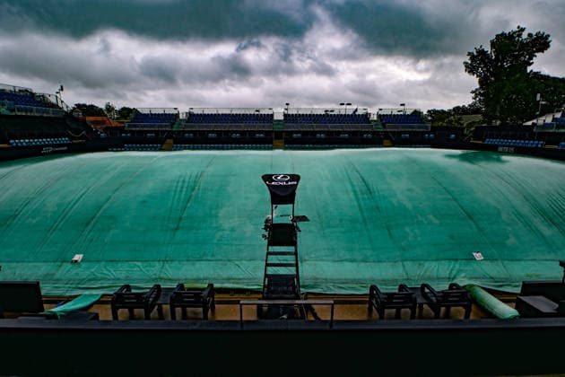 Tennis Lexus Birmingham Open Rain stops play during the Lexus Birmingham Open WTA125 ATP, Tennis Herren Challenger tennis at Edgbaston Priory Club, Birmingham, UK on 3 June 2026. Birmingham Edgbaston Priory Club West Midlands UK Editorial use only , Copyright: xDennisxGoodwinx PSI-24320-0002