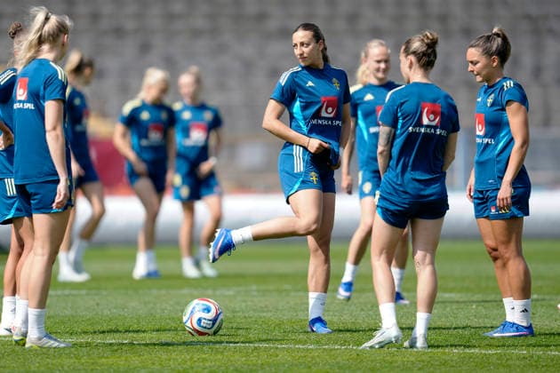 Football, Women, National Team Sweden Training