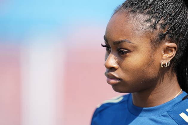 GOTHENBURG, SWEDEN 20260603 Monica Jusu Bah trains with the women s soccer team at the Kamratgarden training facility GÖTEBORG SWEDEN x9200x  Copyright: xBjörnxLarssonxRosvall TTx WOMEN S NATIONAL VOLLEYBALL TEAM TRAINING