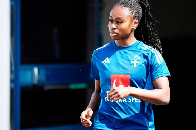 GOTHENBURG, SWEDEN 20260603 Monica Jusu Bah trains with the women s soccer team at the Kamratgarden training facility GÖTEBORG SWEDEN x9200x  Copyright: xBjörnxLarssonxRosvall TTx WOMEN S NATIONAL VOLLEYBALL TEAM TRAINING