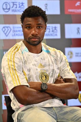 IPA85285358 - Noah Lyles (USA, 100m) during the press conference, PK, Pressekonferenz of IAAF Wanda Diamond League: Golden Gala Pietro Mennea at Olympic Stadium on June 3, 2026 in Rome, Italy  Copyright: xDomenicoxCippitelli IPAxSportx xx 85285358