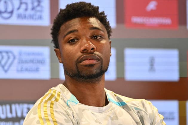 IPA85285348 - Noah Lyles (USA, 100m) during the press conference, PK, Pressekonferenz of IAAF Wanda Diamond League: Golden Gala Pietro Mennea at Olympic Stadium on June 3, 2026 in Rome, Italy  Copyright: xDomenicoxCippitelli IPAxSportx xx 85285348