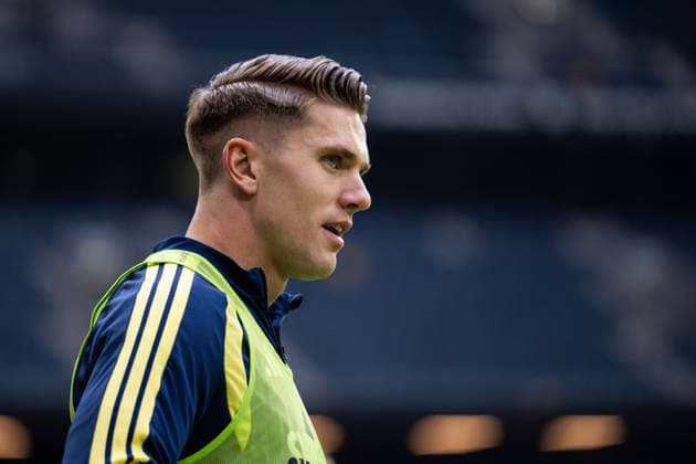 260603 Viktor Gyökeres of the Swedish national football team at a training session on June 3, 2026 in Stockholm Photo Emma Wallskog BILDBYRAN code EW EW0674 fotboll football soccer fotball träning practice training sverige sweden sverige a fifa world cup vm bbeng  Copyright: EMMAxWALLSKOG BB260603EW026