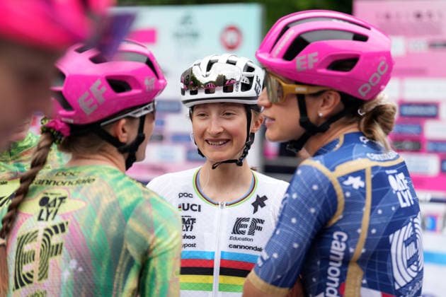 Canada™s Magdeleine Vallieres Mill of EF Education - Oatly™s during Stage 5 of the Giro d™Italia Women, from Longarone to Santo Stefano di Cadore, Italy. Wednesday June 3, 2026  Copyright: xDavidexSpadax xLaPressex
