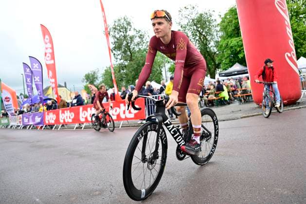 Tour de Wallonie 2026 Stage 3 VAUX-SUR-SÛRE, BELGIUM - JUNE 03 : Pickrell Riley (CAN) of Modern Adventure Pro Cycling pictured during stage 3 of the 47th edition of Ethias Tour de Wallonie an UCI ProSeries 2.Pro cycling road race stage for Men Elite of 176.9 km with start in Habay and finish in Vaux-sur-Sûre on June 3, 2026 in Vaux-sur-Sûre, Belgium, 03 06 2026 ( Motordriver Pieter Van Herzele - Vaux-sur-Sûre Belgium  Copyright: xSesx