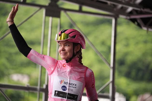 Netherlands™s Anna van der Breggen of Team SD Worx - Protime™s (pink jersey) during Stage 5 of the Giro d™Italia Women, from Longarone to Santo Stefano di Cadore, Italy. Wednesday June 3, 2026  Copyright: xMarcoxAlpozzi LaPressex
