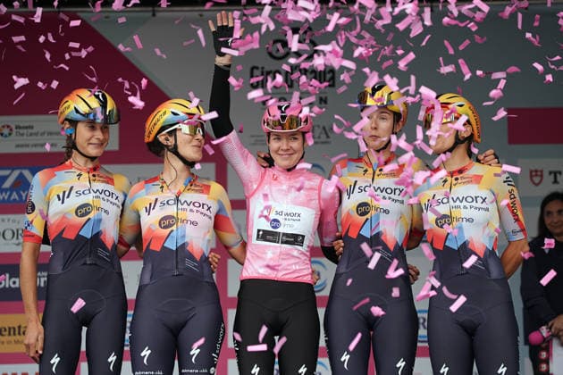 Netherlands™s Anna van der Breggen of Team SD Worx - Protime™s (pink jersey) during Stage 5 of the Giro d™Italia Women, from Longarone to Santo Stefano di Cadore, Italy. Wednesday June 3, 2026  Copyright: xMarcoxAlpozzi LaPressex