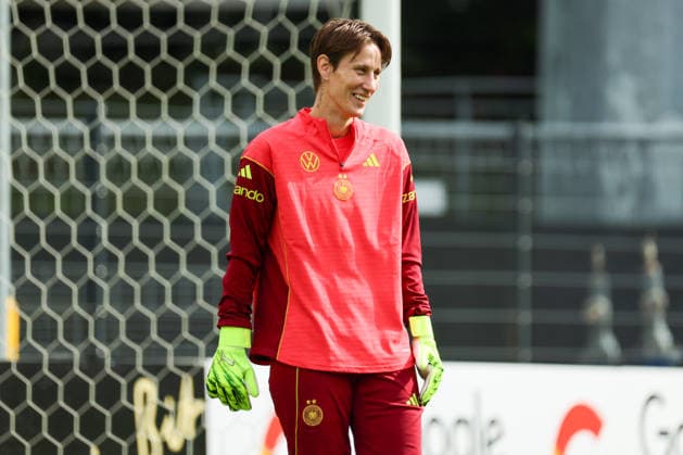 Cologne, Germany 03 06 2026 Training of the DFB Women preparation international match Germany vs Norway for World Cup qualification 2027 In the picture goalkeeper Ann Katrin Berger Germany Copyright: HMBxMedia MadeleinexFantini