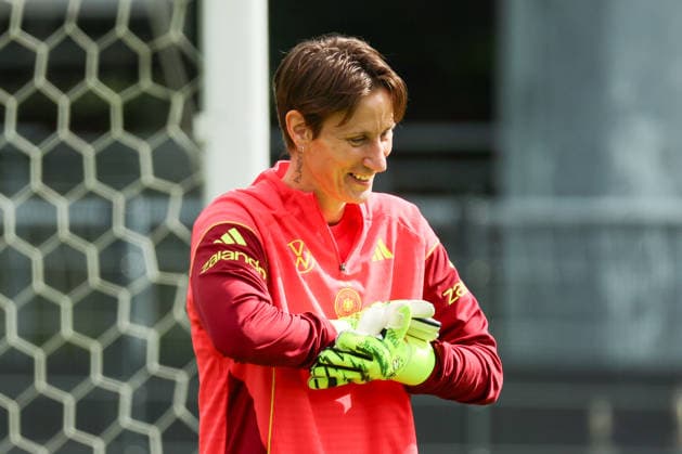 Cologne, Germany 03 06 2026 Training of the DFB Women preparation international match Germany vs Norway for World Cup qualification 2027 In the picture goalkeeper Ann Katrin Berger Germany Copyright: HMBxMedia MadeleinexFantini
