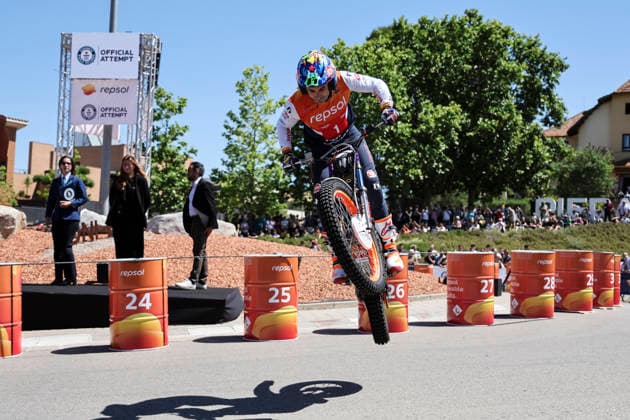June 3, 2026, Piera, Barcelona, Spain: Toni Bou of trial rider during his attempt to break the Guinness World Record at Rotonda Toni Bou on June 03, 2026 in Piera, Barcelona, Spain. Toni Bou Guinness World Record Attempt  - ZUMAa181 20260603_zaa_a181_087 Copyright: xJavierxBorregox