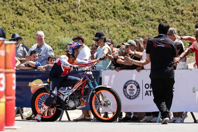June 3, 2026, Piera, Barcelona, Spain: Toni Bou of trial rider celebrates his record to break the Guinness World Record at Rotonda Toni Bou on June 03, 2026 in Piera, Barcelona, Spain. Toni Bou Guinness World Record Attempt  - ZUMAa181 20260603_zaa_a181_120 Copyright: xJavierxBorregox