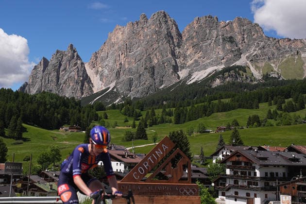 United Kingdom™s Pfeiffer Zara Georgi of Team Picnic PostNL™s during Stage 5 of the Giro d™Italia Women, from Longarone to Santo Stefano di Cadore, Italy, Wednesday, June 3, 2026  Copyright: xMarcoxAlpozzi LaPressex