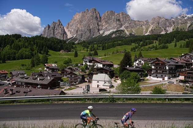 The race during Stage 5 of the Giro d™Italia Women, from Longarone to Santo Stefano di Cadore, Italy, Wednesday, June 3, 2026  Copyright: xMarcoxAlpozzi LaPressex