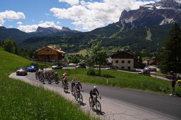 The race during Stage 5 of the Giro d™Italia Women, from Longarone to Santo Stefano di Cadore, Italy, Wednesday, June 3, 2026  Copyright: xMarcoxAlpozzi LaPressex