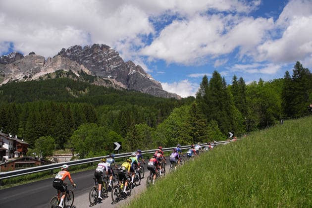 The race during Stage 5 of the Giro d™Italia Women, from Longarone to Santo Stefano di Cadore, Italy, Wednesday, June 3, 2026  Copyright: xMarcoxAlpozzi LaPressex