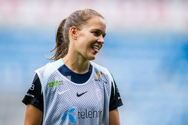 260603 Iris Omarsdottir of the Norwegian women™s national football team during a training session on June 3, 2026 in Oslo Photo Marius Simensen BILDBYRAN Cop 238 bbeng dam fifa women s world cup qualifier football fotball fotball norge norway practice soccer training trening träning  Copyright: MARIUSxSIMENSEN BB260603BB348