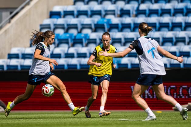 260603 Caroline Graham Hansen of the Norwegian women™s national football team during a training session on June 3, 2026 in Oslo Photo Marius Simensen BILDBYRAN Cop 238 bbeng dam fifa women s world cup qualifier football fotball fotball norge norway practice soccer training trening träning  Copyright: MARIUSxSIMENSEN BB260603BB350