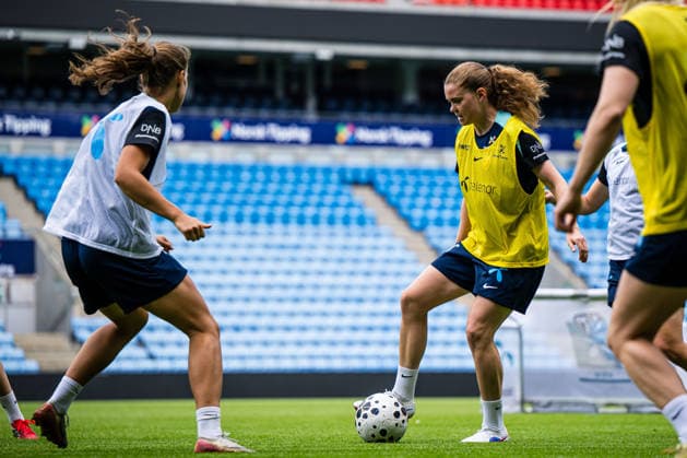 260603 Signe Gaupset of the Norwegian women™s national football team during a training session on June 3, 2026 in Oslo Photo Marius Simensen BILDBYRAN Cop 238 bbeng dam fifa women s world cup qualifier football fotball fotball norge norway practice soccer training trening träning  Copyright: MARIUSxSIMENSEN BB260603BB360