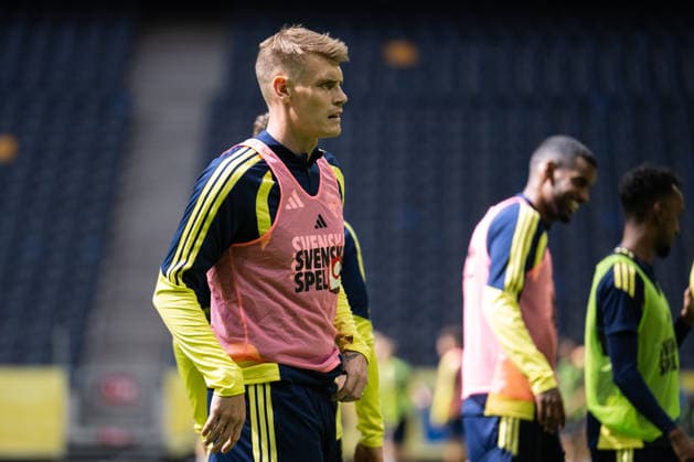 260603 Eric Smith of the Swedish national football team at a training session on June 3, 2026 in Stockholm Photo Emma Wallskog BILDBYRAN code EW EW0674 fotboll football soccer fotball träning practice training sverige sweden sverige a fifa world cup vm bbeng  Copyright: EMMAxWALLSKOG BB260603EW093