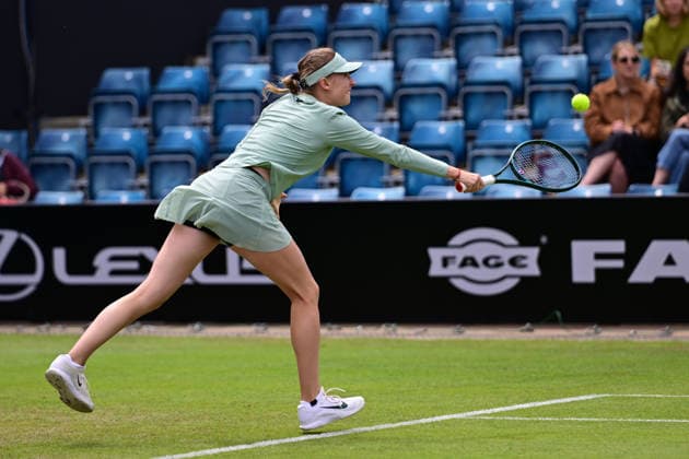 Tennis Lexus Birmingham Open Linda Fruhvirtova of the Czech republic returns during the Lexus Birmingham Open WTA125 ATP, Tennis Herren Challenger tennis at Edgbaston Priory Club, Birmingham, UK on 3 June 2026. Birmingham Edgbaston Priory Club West Midlands UK Editorial use only , Copyright: xDennisxGoodwinx PSI-24320-0016