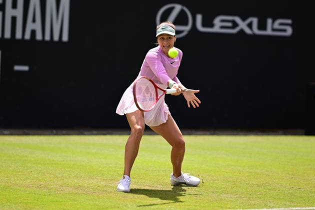Tennis Lexus Birmingham Open Tatiana Maria of Germany returns during the Lexus Birmingham Open WTA125 ATP, Tennis Herren Challenger tennis at Edgbaston Priory Club, Birmingham, UK on 3 June 2026. Birmingham Edgbaston Priory Club West Midlands UK Editorial use only , Copyright: xDennisxGoodwinx PSI-24320-0024