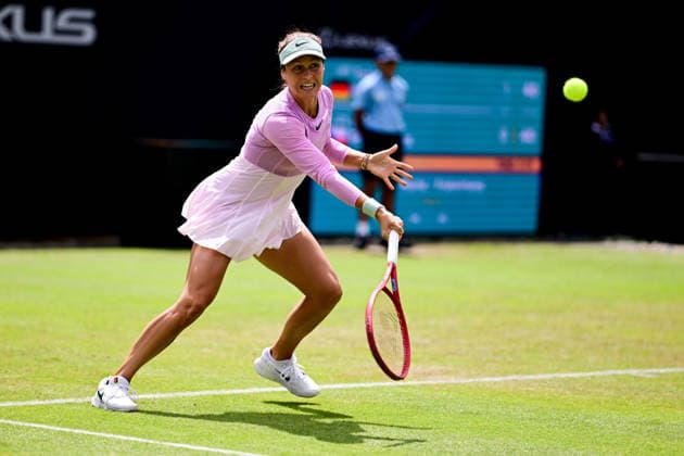 Tennis Lexus Birmingham Open Tatiana Maria of Germany returns during the Lexus Birmingham Open WTA125 ATP, Tennis Herren Challenger tennis at Edgbaston Priory Club, Birmingham, UK on 3 June 2026. Birmingham Edgbaston Priory Club West Midlands UK Editorial use only , Copyright: xDennisxGoodwinx PSI-24320-0027