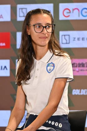 Foto IPP Roberto Ramaccia Roma 3 6 2026 Golden Gala Pietro Mennea 2026 press conference, PK, Pressekonferenz in Rome Nella foto Nadia Battocletti 5000m Women during the press conference at the Golden Gala in Rome. Italy Photo Press - World Copyright Roma italy Italia ITALY  Copyright: xR4924_italyphotopressx