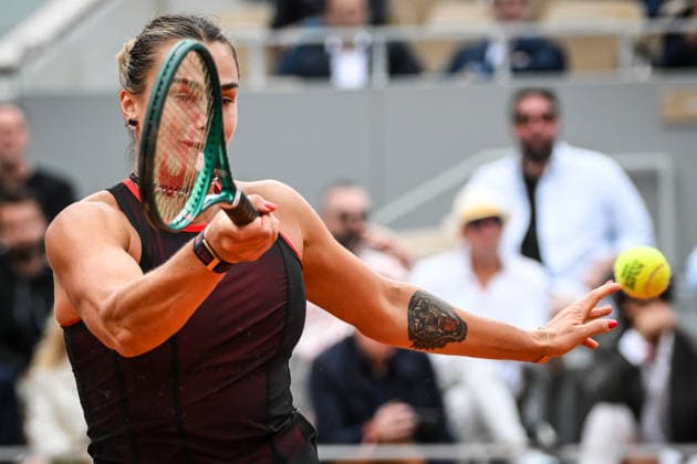 June 3, 2026, Paris, France, France: Aryna SABALENKA of Belarus during the eleventh day of the Roland-Garros 2026, French Open 2026, Grand Slam tennis tournament at Roland-Garros Stadium on June 03, 2026 in Paris, France. Roland Garros 2026 - Day 11  - ZUMAm308 20260603_zsp_m308_021 Copyright: xMatthieuxMirvillex