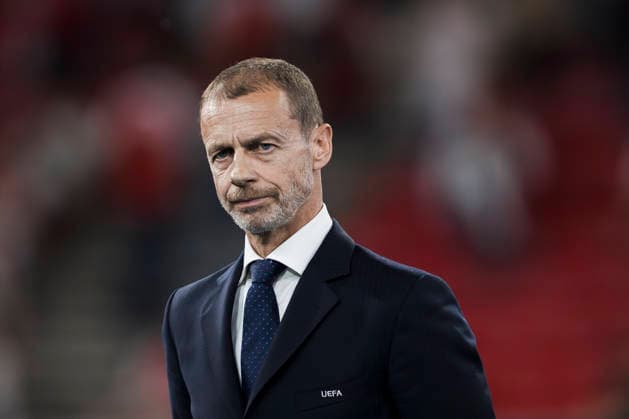 Paris Saint-Germain FC v Arsenal FC - UEFA Champions League Aleksander Ceferin, president of UEFA, looks on during the award ceremony following the UEFA Champions League 2025 26 final football match between Paris Saint-Germain FC and Arsenal FC. Budapest Hungary Copyright: xNicolòxCampox