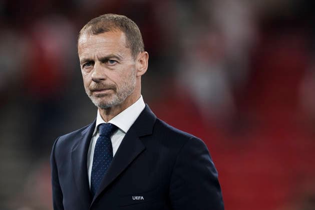 Paris Saint-Germain FC v Arsenal FC - UEFA Champions League Aleksander Ceferin, president of UEFA, looks on during the award ceremony following the UEFA Champions League 2025 26 final football match between Paris Saint-Germain FC and Arsenal FC. Budapest Hungary Copyright: xNicolòxCampox