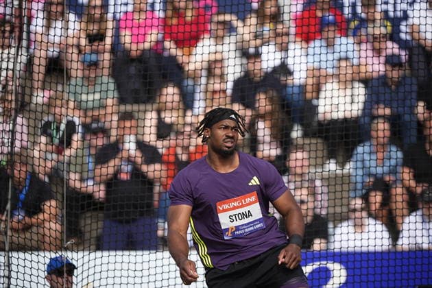 Roje Stona of Jamaica Men Discus Throw during the World Athletics Continental Tour Paavo Nurmi Games at the Turku Sports Park stadium in Turku, Finland June 3. 2026.  Copyright: xKallexParkkinenx NP24kp0433