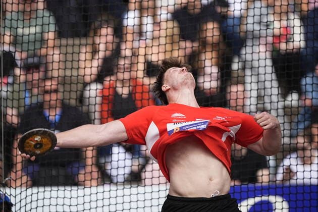 Steven Richter of Germany Men Discus Throw during the World Athletics Continental Tour Paavo Nurmi Games at the Turku Sports Park stadium in Turku, Finland June 3. 2026.  Copyright: xKallexParkkinenx NP24kp0435