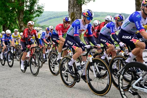 Tour de Wallonie 2026 Stage 3 VAUX-SUR-SÛRE, BELGIUM - JUNE 03 : Hajek Alexander (AUT) of Red Bull - BORA - Hansgrohe in action during stage 3 of the 47th edition of Ethias Tour de Wallonie an UCI ProSeries 2.Pro cycling road race stage for Men Elite of 176.9 km with start in Habay and finish in Vaux-sur-Sûre on June 3, 2026 in Vaux-sur-Sûre, Belgium, 03 06 2026 ( Motordriver Pieter Van Herzele - Vaux-sur-Sûre Belgium  Copyright: xSesx