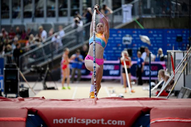LKS 20260603 Wilma Heltelä of Finland competes in women s pole vault during World Athletics Continental Tour Gold event Paavo Nurmi Games in Turku, Finland on June 3 , 2026. - ANTTI AIMO-KOIVISTO Turku Finland oC1_VyWaADM  Copyright: xAnttixAimo-Koivistox oC1_VyWaADM