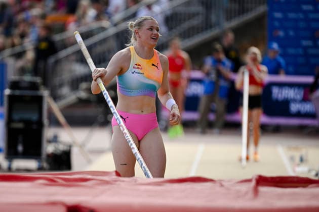 LKS 20260603 Wilma Heltelä of Finland competes in women s pole vault during World Athletics Continental Tour Gold event Paavo Nurmi Games in Turku, Finland on June 3 , 2026. - ANTTI AIMO-KOIVISTO Turku Finland iaFgsgnAlbQ  Copyright: xAnttixAimo-Koivistox iaFgsgnAlbQ