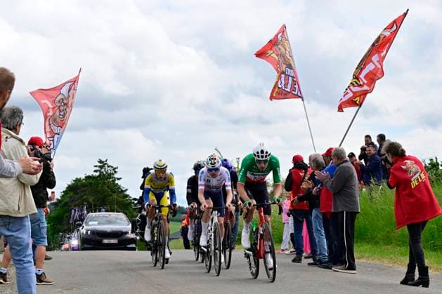 Tour de Wallonie 2026 Stage 3 VAUX-SUR-SÛRE, BELGIUM - JUNE 03 : Conca Filippo (ITA) of Team Jayco AlUla in action during stage 3 of the 47th edition of Ethias Tour de Wallonie an UCI ProSeries 2.Pro cycling road race stage for Men Elite of 176.9 km with start in Habay and finish in Vaux-sur-Sûre on June 3, 2026 in Vaux-sur-Sûre, Belgium, 03 06 2026 ( Motordriver Pieter Van Herzele - Vaux-sur-Sûre Belgium  Copyright: xSesx