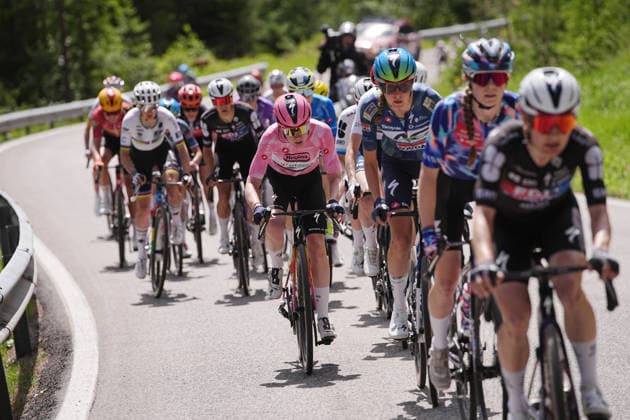 Netherlands™s Anna van der Breggen of Team SD Worx - Protime™s (pink jersey) during Stage 5 of the Giro d™Italia Women, from Longarone to Santo Stefano di Cadore, Italy. Wednesday June 3, 2026  Copyright: xMarcoxAlpozzi LaPressex