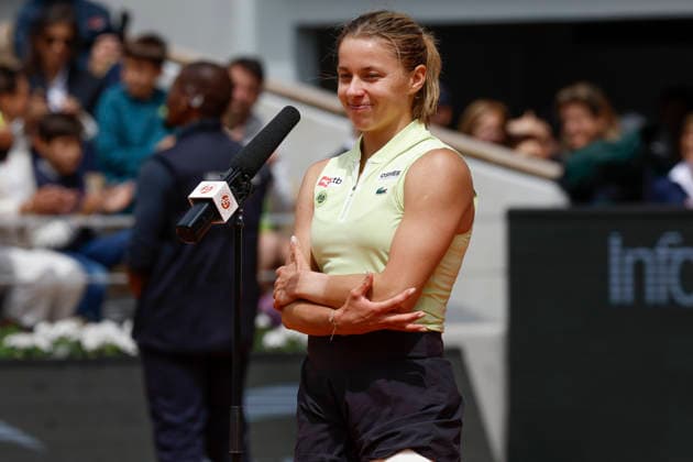 June 3, 2026, Paris, Paris, France: Maja CHWALINSKA (POL ) in action during the tennis Grand Slam of Roland Garros 2026, at Roland Garros Stadium - on June 3 2026 .Paris - France Tennis Grand Slam Of Roland Garros 2026 Match Between JAnna KALINSKAYA (RUS) And Maja CHWALINSKA (POL  - ZUMAb253 20260603_zsp_b253_059 Copyright: xLoicxBaratouxx