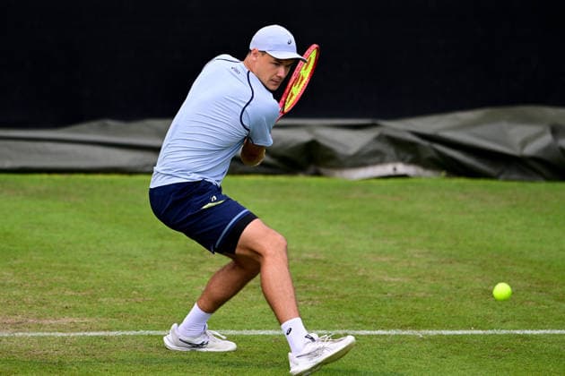 Tennis Lexus Birmingham Open Christopher O Connell of Australia returns during the Lexus Birmingham Open WTA125 ATP, Tennis Herren Challenger tennis at Edgbaston Priory Club, Birmingham, UK on 3 June 2026. Birmingham Edgbaston Priory Club West Midlands UK Editorial use only , Copyright: xDennisxGoodwinx PSI-24320-0077