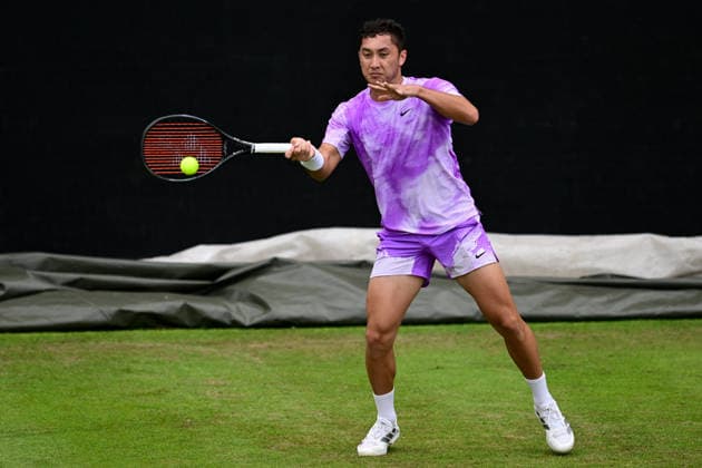 Tennis Lexus Birmingham Open James McCabe of Australia returns during the Lexus Birmingham Open WTA125 ATP, Tennis Herren Challenger tennis at Edgbaston Priory Club, Birmingham, UK on 3 June 2026. Birmingham Edgbaston Priory Club West Midlands UK Editorial use only , Copyright: xDennisxGoodwinx PSI-24320-0089