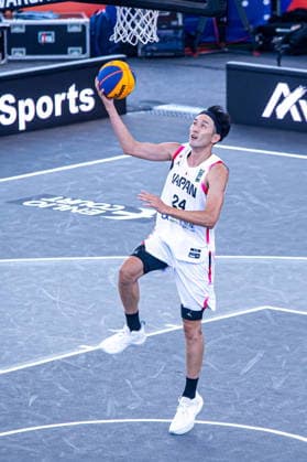 Basketball, FIBA 3x3 WM in Warschau, Männer, Japan - Neuseeland Warszawa 03.06.2026. 3x3 Basketball World Cup Day 3 in Warsaw, Poland. Jpaan - New Zealand match --- Mistrzostwa Swiata w koszykowce 3x3 Dzien 3 w Warszawie. Mecz Japonia - Nowa Zelandia Persons Shown : Yuki Nakanishi Fot. Kai Taller Arena Akcji NEWSPIX.PL --- newspix.pl 