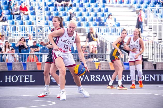 Warszawa 03.06.2026. 3x3 Basketball World Cup Day 3 in Warsaw, Poland. Germany - Latvia match --- Mistrzostwa Swiata w koszykowce 3x3 Dzien 3 w Warszawie. Mecz Niemcy - Lotwa Persons Shown : Marta Miscenko Fot. Kai Taller Arena Akcji NEWSPIX.PL --- newspix.pl 
