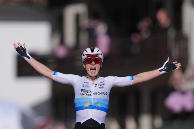 Netherlands™s Demi Vollering of FDJ United - Suez™s winner of stage during Stage 5 of the Giro d™Italia Women, from Longarone to Santo Stefano di Cadore, Italy, Wednesday, June 3, 2026  Copyright: xDavidexSpada LaPressex
