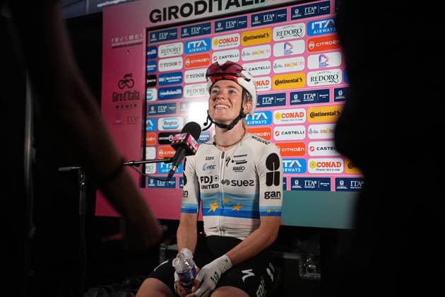 Netherlands™s Demi Vollering of FDJ United - Suez™s winner of the stage during Stage 5 of the Giro d™Italia Women, from Longarone to Santo Stefano di Cadore, Italy. Wednesday June 3, 2026  Copyright: xMarcoxAlpozzi LaPressex