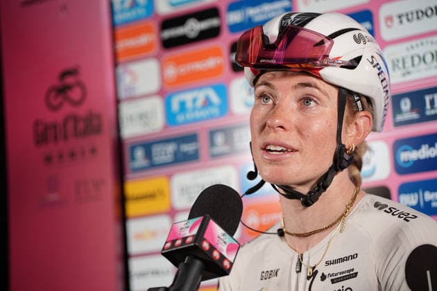 Netherlands™s Demi Vollering of FDJ United - Suez™s winner of the stage during Stage 5 of the Giro d™Italia Women, from Longarone to Santo Stefano di Cadore, Italy. Wednesday June 3, 2026  Copyright: xMarcoxAlpozzi LaPressex
