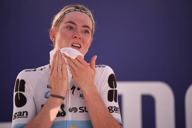 Netherlands™s Demi Vollering of FDJ United - Suez™s winner of the stage during Stage 5 of the Giro d™Italia Women, from Longarone to Santo Stefano di Cadore, Italy. Wednesday June 3, 2026  Copyright: xMarcoxAlpozzi LaPressex